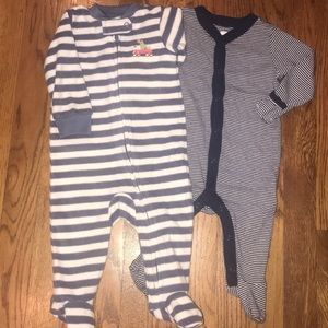 2 footie pajamas!